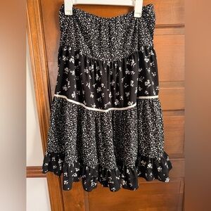 Sweet Baby Jamie Tiered Floral Midi Skirt